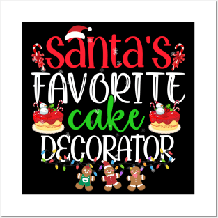 Santa's favorite cake decorator - a cake decorator design Posters and Art